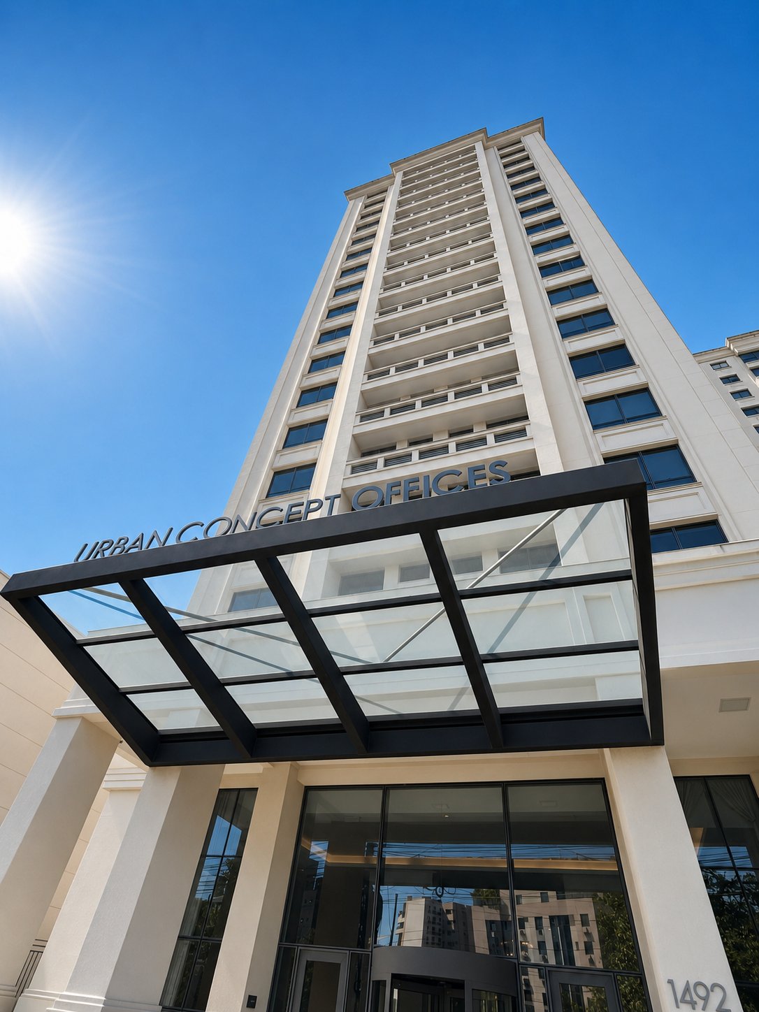 Fachada do edifício Urban Concept Offices, sede do escritório em Porto Alegre